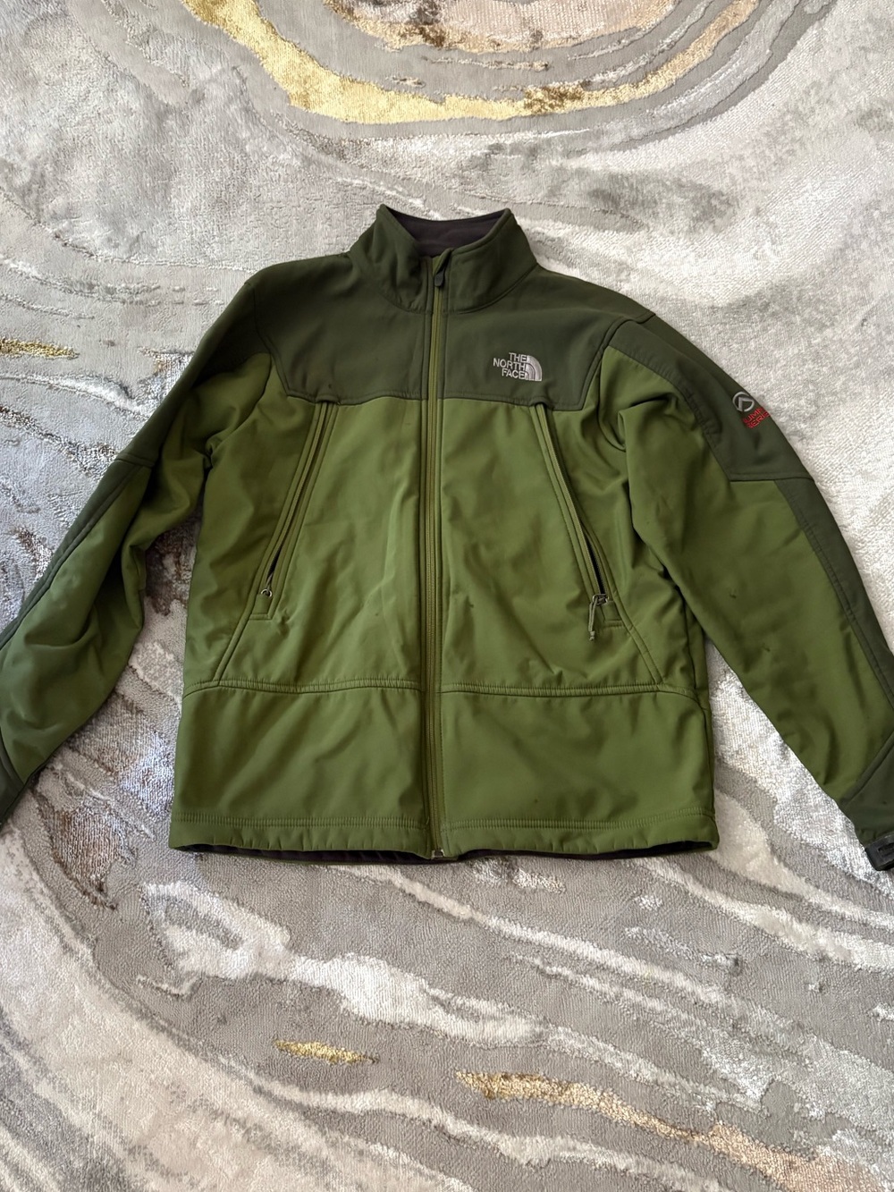 The North Face Men's Two-Tone Olive Green Softshell Jacket
